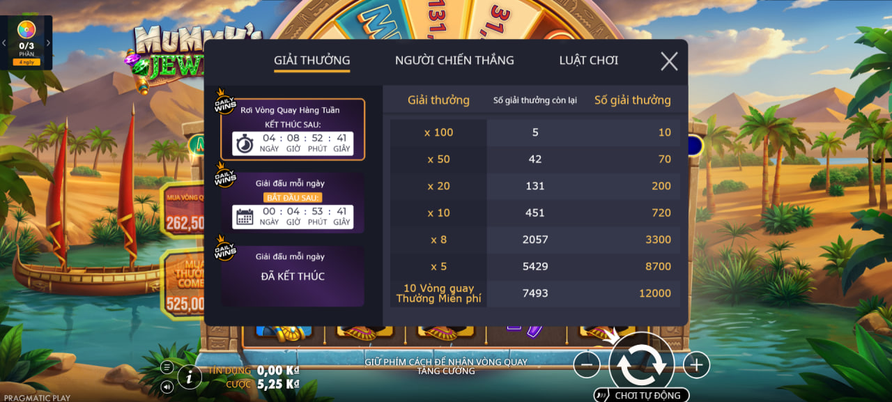 Giới thiệu game Mummy's Jewels Kubet