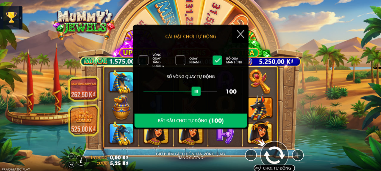 Chiến lược chơi Mummy's Jewels Kubet